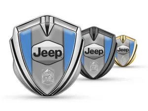 Jeep Emblema Silicone Badge Look Corse Finitura Lucida